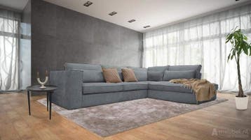 Hoekbank Blaricum - hoekbanken - Grijs, Huis en Inrichting, Nieuw, Stof