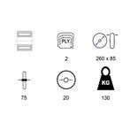 Benson Reservewiel staal - 260 x 85 mm - voor steekwagen..., Ophalen of Verzenden, Nieuw