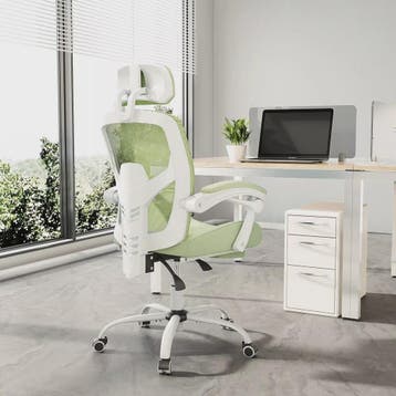 Ergonomische bureaustoel met lendesteun, kantelfunctie en vo, Verzenden, Nieuw