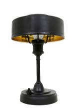 Tafellamp Auxerre Antiek Zwart Binnenverlichting, Verzenden, Nieuw, Industrieel, Minder dan 50 cm