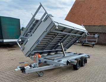 Wesco 3 zijdige kipper 350x188 cm  met parabolic vering, Ophalen, Nieuw
