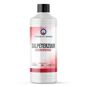 Wmm Chemie Salpeterzuur hno3 3 1 liter, Verzenden, Nieuw