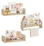 Set van 3 Kinder Boekenplanken – Houten Wandrek Speelgoed, Huis en Inrichting, Kasten | Overige, Verzenden, Nieuw