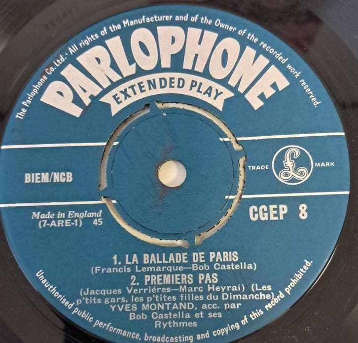 Yves Montand – La Ballade De Paris Single EP, Cd's en Dvd's, Vinyl | Pop, Verzenden