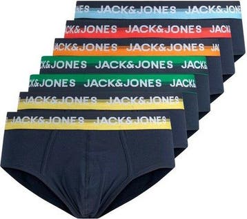 Jack & Jones Maat L  Midi slip - 7 Pack Black - maat L (L) -, Verzenden