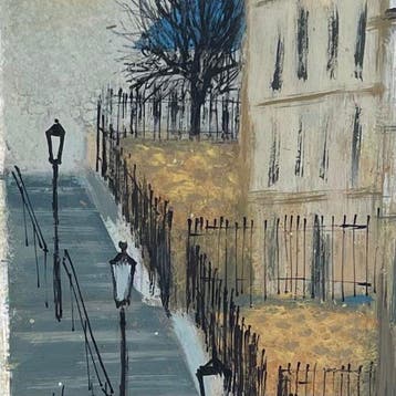 Yves Ganne (1931-2019) - Montmartre - Paris - Sacré Coeur, Antiek en Kunst