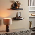 WOOOD Rock Wandplank - Aluminium - Zwart - 7x50x13 -, Verzenden, Nieuw