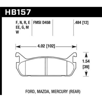 Hawk 91-96 Ford Escort GT / 90-93 Mazda Miata DTC-60 Rear, Ophalen of Verzenden, Nieuw