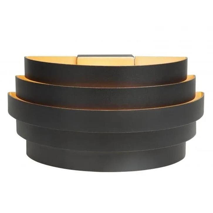 Moderne wandlamp | Zwart | Rond | 25cm | G9 fitting  | Scudo, Huis en Inrichting, Lampen | Wandlampen, Nieuw, Metaal, Ophalen of Verzenden