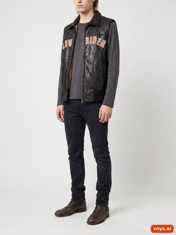 FORECAST Leren bodywarmers Heren maat M Zwart Vintage, Kleding | Heren, Ophalen of Verzenden, Nieuw