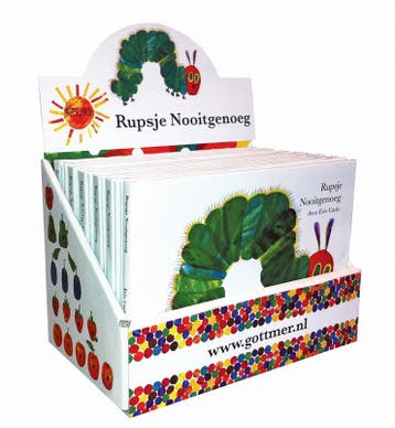 Rupsje Nooitgenoeg Mini Display 12 Ex | Eric Carle | Nieuw, Ophalen of Verzenden, Nieuw, Eric Carle