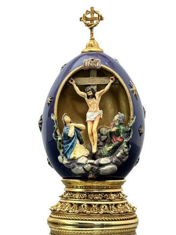 Fabergé ei - kruisiging - House of Faberge 24 Karat Gold