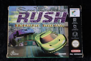 San Francisco RUSH Extreme Racing Nintendo 64 Boxed PAL, Spelcomputers en Games, Games | Nintendo 64, Verzenden