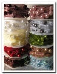 Parel Organza met parels 505 Paars rol 5 m, Ophalen of Verzenden, Nieuw