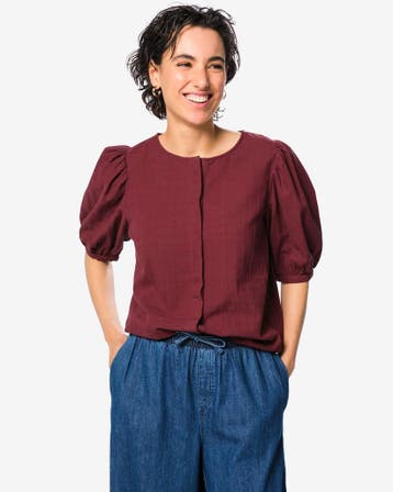 HEMA Damesblouse Billy bordeauxrood, Verzenden, Nieuw