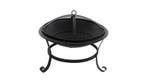 Atlanta vuurschaal zwart Stevig staal Diameter 51cm Terra..., Verzenden, Nieuw