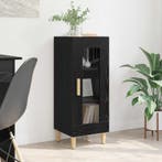 vidaXL Dressoir Zwart Eiken 34.5 x 32.5 x 90 cm Bewerkt hout, Verzenden, Nieuw, Overige houtsoorten, Minder dan 50 cm