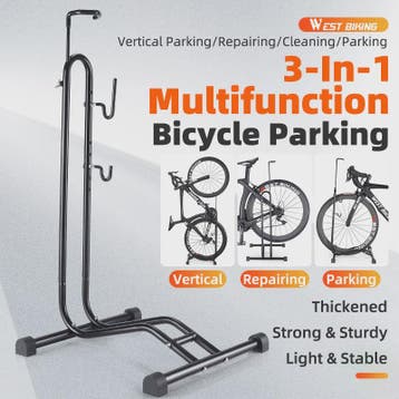 WEST BIKING 3-in-1 Fietsenrek: Parkeren, Repareren & Display, Verzenden, Nieuw