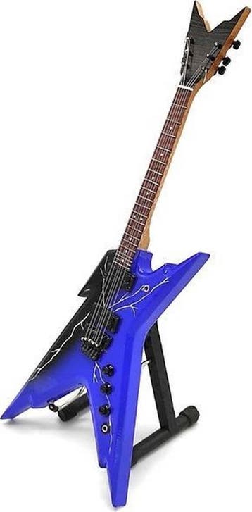 Miniatuur replica Dean From Hell gitaar - D. Darrel Pantera, Nieuw, Pop, Beeldje of Miniatuur