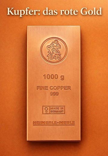 1 kilogram - Koper .999 - Copper - Heimerle + Meule -, Postzegels en Munten