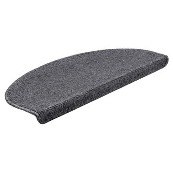 Trapmat set afgerond zelfklevend 15 stuks donkergrijs, Verzenden, Nieuw