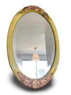 Wandspiegel - Keramiek, Glas - Art Déco-stijl - 45x75 cm