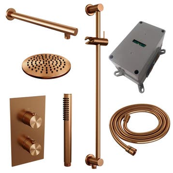 Brauer Copper Edition Thermostatische Regendoucheset Inbouw, Ophalen of Verzenden, Nieuw