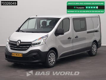 Renault Trafic 145pk Automaat 2x Schuifdeur Dubbel Cabine L2, Automaat, Stof, Gebruikt, Euro 6