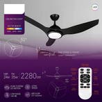 Plafondventilator met Lamp - Brinton Vivid - Aanpasbare, Ophalen of Verzenden, Nieuw, Metaal