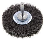 Staaldraad Gegolfde Ronde Staalborstel Diameter 70 mm/ As 6, Verzenden, Nieuw