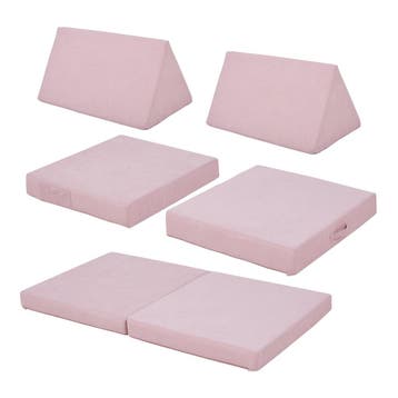 Speelbank Norhulta 5-delig kinderbank 120x66x45,5 cm roze [e, Verzenden, Nieuw