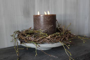 Namaak takkenkrans Betula knop 35 cm, Ophalen of Verzenden, Nieuw