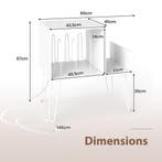 LIVSK Platenspelerstandaard - Modern met Oplaadstation en 2, Verzenden, Nieuw