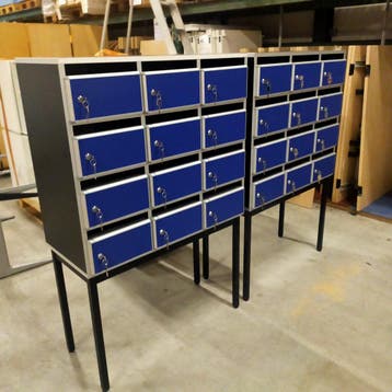 12-deurs Aestic postvakkenlockerkast - 142x92x42 cm, Ophalen of Verzenden, Nieuw
