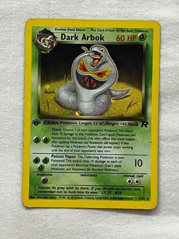 Pokémon - 1 Card - Dark Arbok 2/82 Foil - Team Rocket, Nieuw
