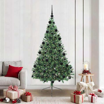 vidaXL Kunstmatig Voorverlicht Kerstboom met 300 LED Groen, Verzenden, Nieuw