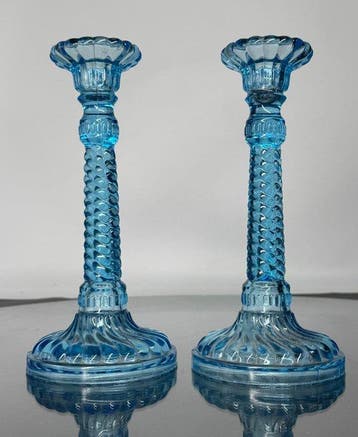 Kaarsenhouder (2) - Glas - Paar kroonluchters
