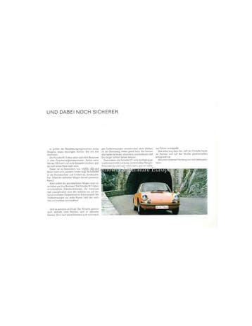 1970 PORSCHE 911 BROCHURE DUITS, Nieuw, Porsche, Author