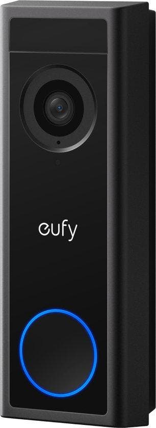 eufy C30 2K Draadloze Video Deurbel - 2K FHD - Accu - Zwart, Ophalen of Verzenden, Zo goed als nieuw