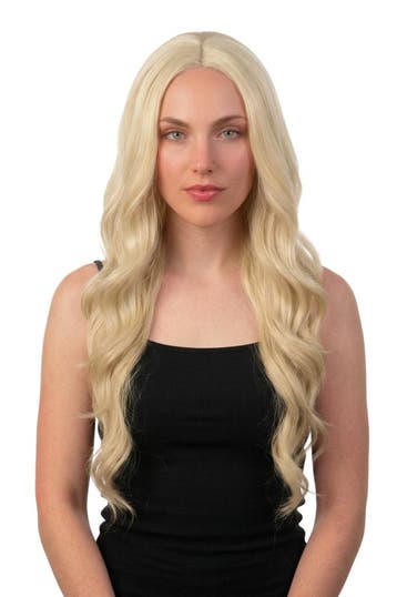 KIMU® Luxe Extra Lange Zeemeermin Blonde Pruik Middenscheidi, Ophalen of Verzenden, Nieuw, Carnaval
