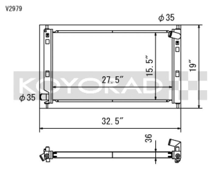 Koyo 08-09 Mitsubishi Evolution X (AT/MT) / Ralliart Turbo, Auto-onderdelen, Motor en Toebehoren, Ophalen of Verzenden