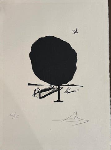 Salvador Dali (1904-1989) - La siesta bajo el árbol