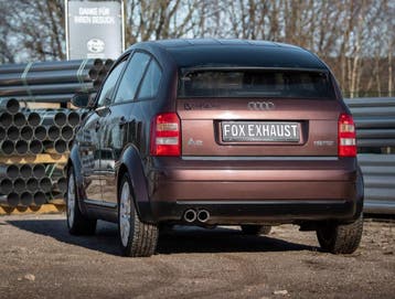 FOX Audi A2 - 1.4l - 34l tank einddemper - 2x76 type 25, Auto-onderdelen, Verzenden, Nieuw