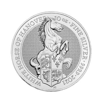 Zilveren Queens Beasts munt 10 troy ounce, Verzenden