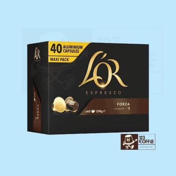 LOR Espresso Forza Intensity 9 | 40 x Krachtige Nespresso®, Witgoed en Apparatuur, Verzenden, Nieuw