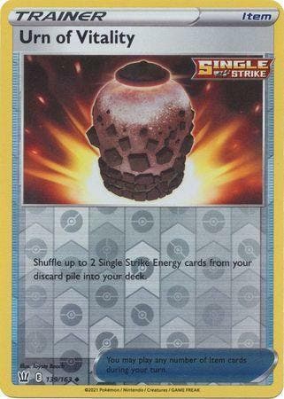 Urn of Vitality 139/163 reverse holo Battle Styles, Ophalen of Verzenden, Nieuw, Losse kaart, Foil