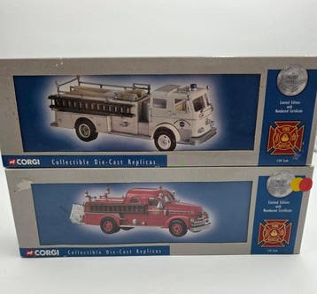 Corgi 1:50 - Model vrachtwagen (2) - Seagrave K - Seagrave, Nieuw