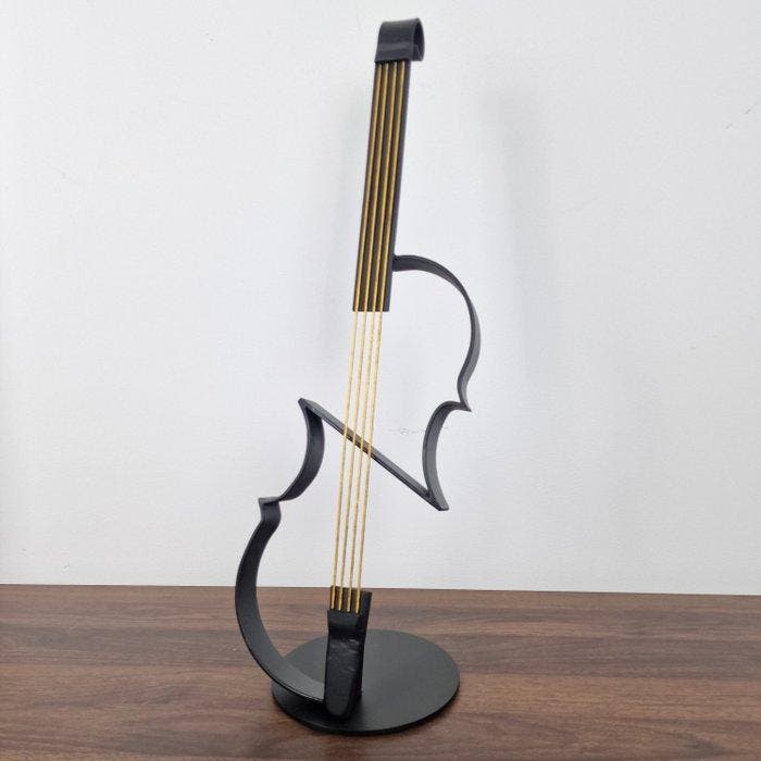 José Soler Art - Violin Lines. Black hammer and Gold - NO, Antiek en Kunst, Kunst | Designobjecten