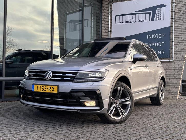 Zakelijke Lease |  Volkswagen Tiguan Allspace 1.5 TSI R-LINE, Auto's, Volkswagen, Lease, Zwart, Automaat, SUV of Terreinwagen