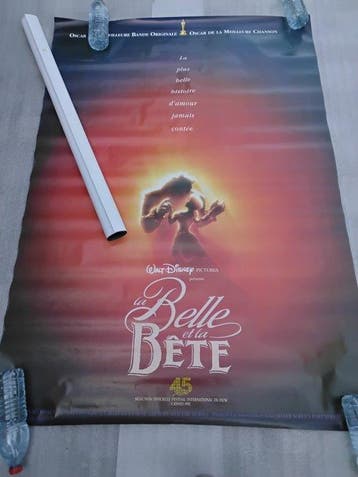 disney - Affiche de cinema du film la belle et la bete x2, Nieuw